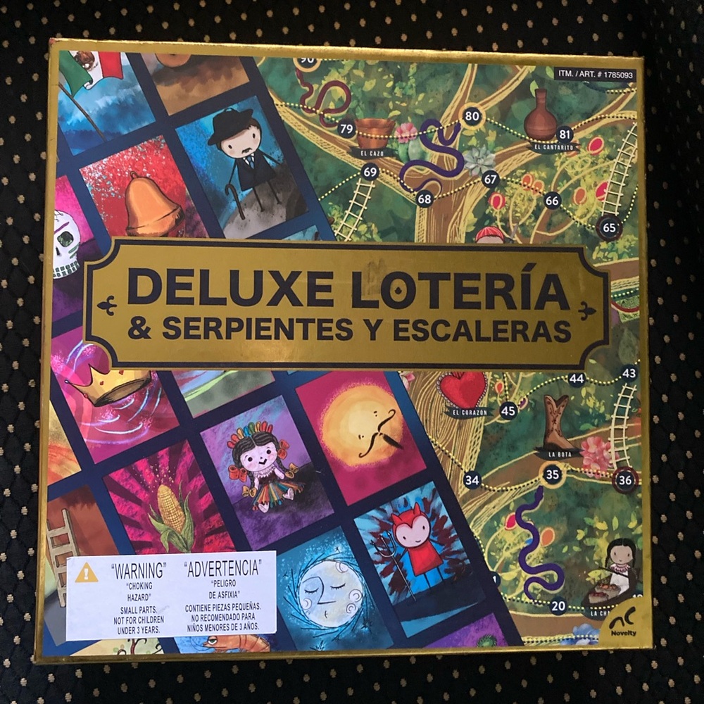 NIB Deluxe Lotería & Serpientes y Escaleras Board Game
